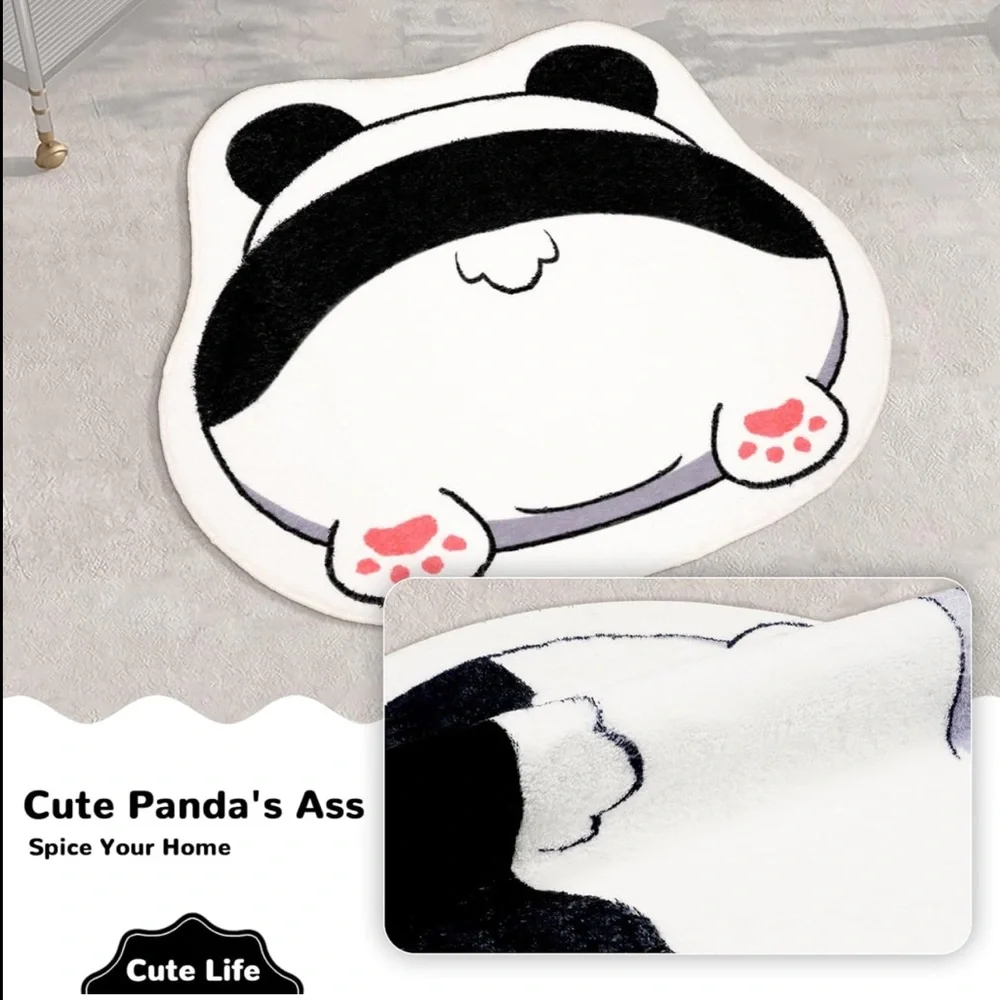 Cute panda 🐼 bath 🛀🏻 mat shower 🚿 mat